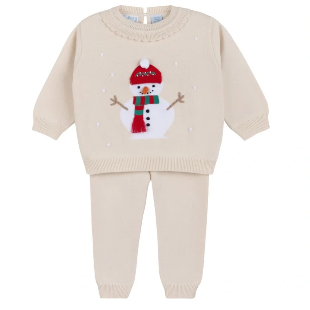 Feltman Brothers 12 months Snowman Knit Set
